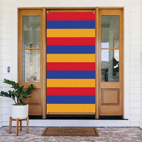 Flagge von Armenien Druck Türabdeckung Banner, wiederverwendbare Urlaubsdekoration für Halloween, Weihnachten, Partys von FKGKDF