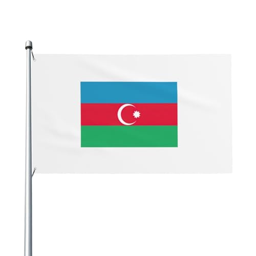 Flagge von Aserbaidschan, Druck, Outdoor-Flagge, für Terrasse, Rasen, Party-Dekoration, zeigen Sie stolz Ihren Stil von FKGKDF