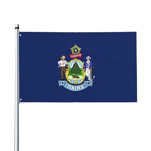 Flagge von Maine State Flagge, Druck, Outdoor-Flagge, für Terrasse, Rasen, Party-Dekoration, zeigen Sie stolz Ihren Stil Flagge von Maine State Flagge, Druck, Outdoor-Flagge, für Terrasse, Rasen, Party-Dekoration, zeigen Sie stolz Ihren Stil von FKGKDF