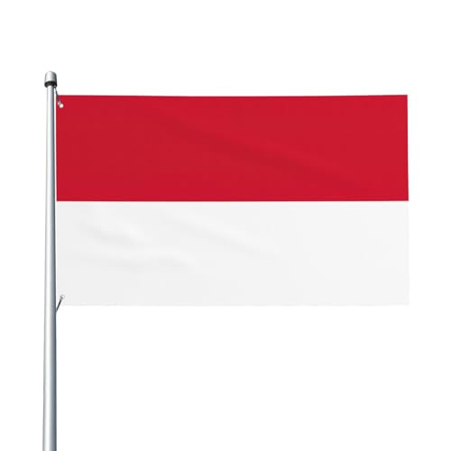 Flagge von Monaco, Druck, Outdoor-Flagge, für Terrasse, Rasen, Party-Dekoration, zeigen Sie stolz Ihren Stil von FKGKDF