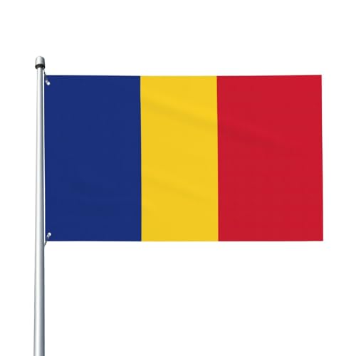 Flagge von Rumänien, Druck, Outdoor-Flagge, für Terrasse, Rasen, Party-Dekoration, zeigen Sie stolz Ihren Stil von FKGKDF