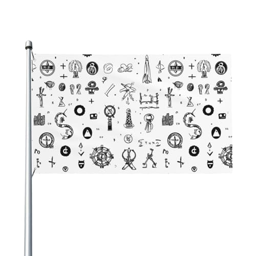 Gebärdensprache Alphabet Drucken Sie Outdoor-Flagge, für Terrasse, Rasen, Party-Dekoration, zeigen Sie stolz Ihren Stil Gebärdensprache Alphabet Drucken Sie Outdoor-Flagge, für Terrasse, Rasen, Party-Dekoration, zeigen Sie stolz Ihren Stil von FKGKDF