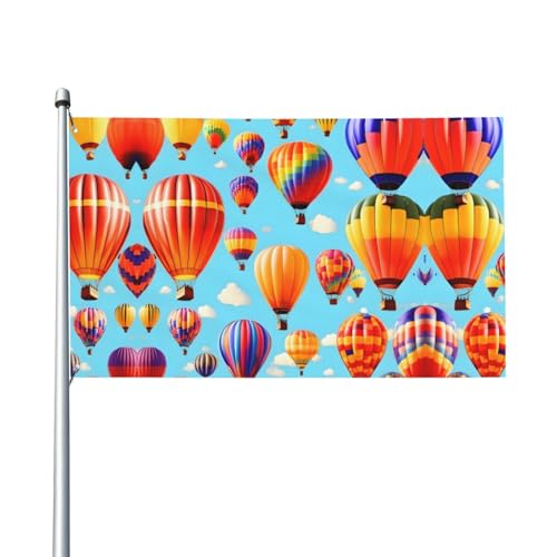Heißluftballon-Druck, Outdoor-Flagge, für Terrasse, Rasen, Party-Dekoration, zeigen Sie stolz Ihren Stil Heißluftballon-Druck, Outdoor-Flagge, für Terrasse, Rasen, Party-Dekoration, zeigen Sie stolz Ihren Stil von FKGKDF