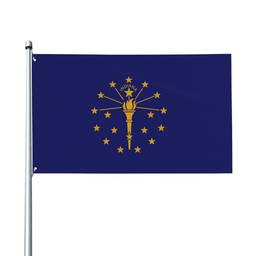 Indiana Staatsflagge, Druck, Outdoor-Flagge, für Terrasse, Rasen, Party-Dekoration, zeigen Sie stolz Ihren Stil Indiana Staatsflagge, Druck, Outdoor-Flagge, für Terrasse, Rasen, Party-Dekoration, zeigen Sie stolz Ihren Stil von FKGKDF
