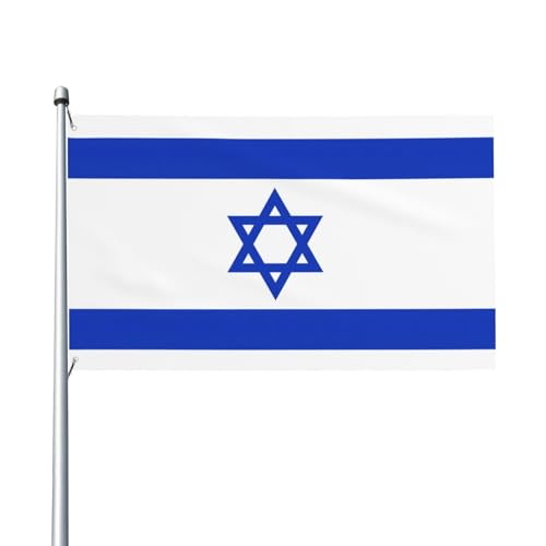 Israelische Flagge, Druck, Outdoor-Flagge, für Terrasse, Rasen, Party-Dekoration, zeigen Sie stolz Ihren Stil von FKGKDF