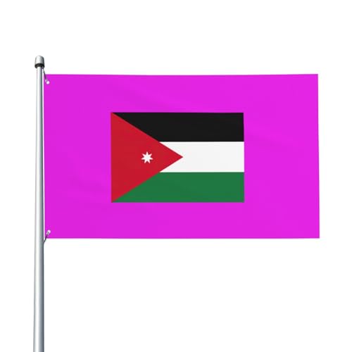 Jordanische Flagge, Druck, Outdoor-Flagge, für Terrasse, Rasen, Party-Dekoration, zeigen Sie stolz Ihren Stil von FKGKDF