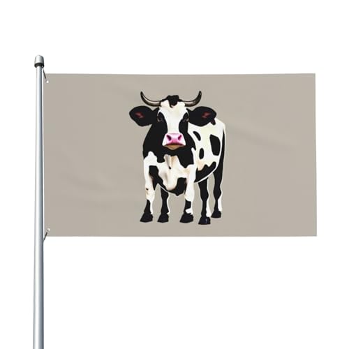 Kuh-Flagge mit schwarzem Punktemuster, für Terrasse, Rasen, Party-Dekoration, zeigen Sie stolz Ihren Stil von FKGKDF