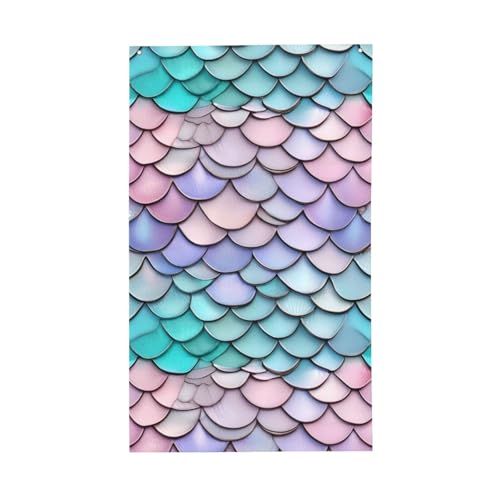 Meerjungfrau Rot Lila Aqua Print Dekorative Gartenflagge Polyester Lebendiger Druck Bereit Für Urlaub & Party von FKGKDF