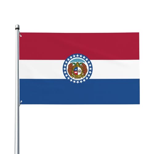 Missouri-Staatsflagge, Druck, Outdoor-Flagge, für Terrasse, Rasen, Party-Dekoration, zeigen Sie stolz Ihren Stil von FKGKDF