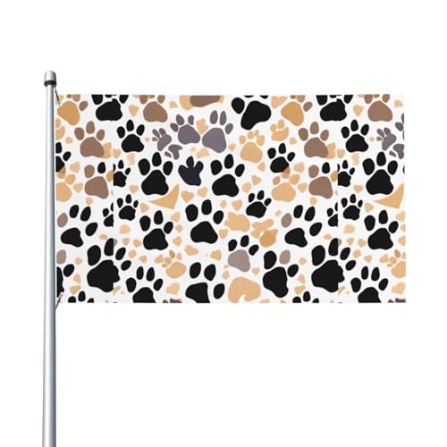 Niedliche Hundepfotenabdrücke, Outdoor-Flagge, für Terrasse, Rasen, Party-Dekoration, zeigen Sie stolz Ihren Stil Niedliche Hundepfotenabdrücke, Outdoor-Flagge, für Terrasse, Rasen, Party-Dekoration, zeigen Sie stolz Ihren Stil von FKGKDF