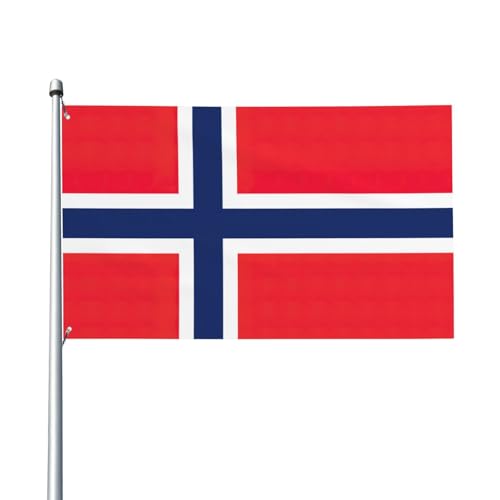 Norwegische Flagge, Druck, Outdoor-Flagge, für Terrasse, Rasen, Party-Dekoration, zeigen Sie stolz Ihren Stil von FKGKDF