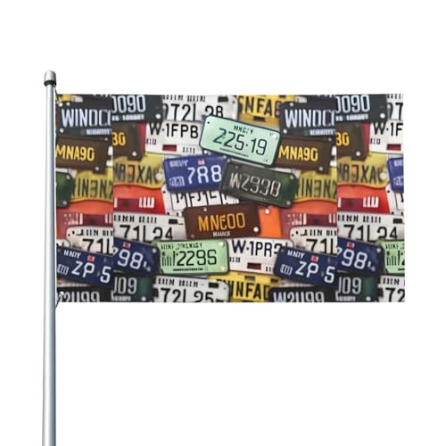 Nummernschild-Druck Outdoor-Flagge, für Terrasse, Rasen, Party-Dekoration, zeigen Sie stolz Ihren Stil von FKGKDF