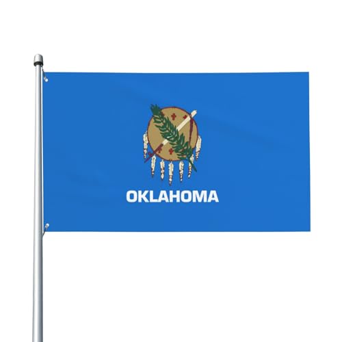 Oklahoma Staatsflagge, Druck, Outdoor-Flagge, für Terrasse, Rasen, Party-Dekoration, zeigen Sie stolz Ihren Stil von FKGKDF