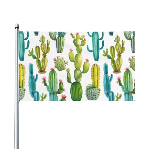 Outdoor-Flagge mit Kaktus-Druck, für Terrasse, Rasen, Party-Dekoration, zeigen Sie stolz Ihren Stil von FKGKDF