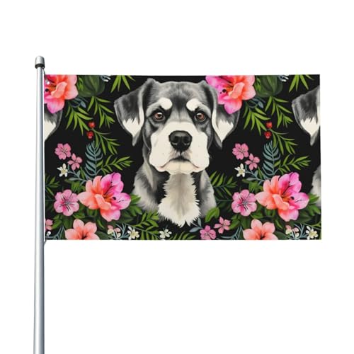Outdoor-Flagge mit Schnauzer-Druck, für Terrasse, Rasen, Party-Dekoration, zeigen Sie stolz Ihren Stil von FKGKDF