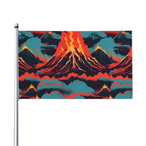 Outdoor-Flagge mit Vulkandruck, für Terrasse, Rasen, Party-Dekoration, zeigen Sie stolz Ihren Stil Outdoor-Flagge mit Vulkandruck, für Terrasse, Rasen, Party-Dekoration, zeigen Sie stolz Ihren Stil von FKGKDF