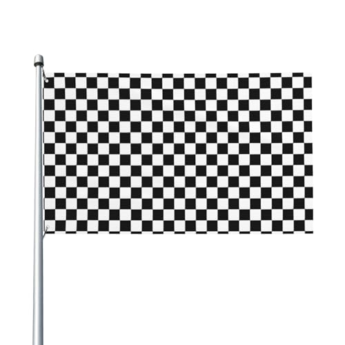 Outdoor-Flagge mit kariertem Streifendruck, für Terrasse, Rasen, Party-Dekoration, zeigen Sie stolz Ihren Stil von FKGKDF