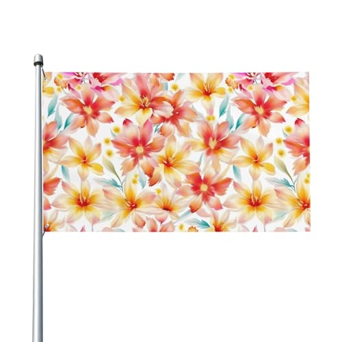 Pfirsich-Pfingstrosen-Druck, Outdoor-Flagge, für Terrasse, Rasen, Party-Dekoration, zeigen Sie stolz Ihren Stil von FKGKDF