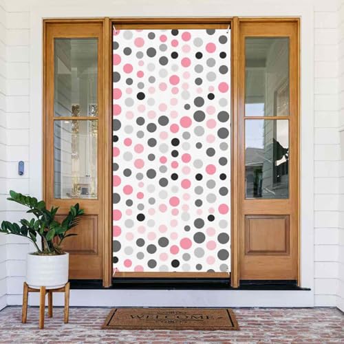 Polka Dot Muster Druck Tür Abdeckung Banner Wiederverwendbare Urlaub Dekor für Halloween Weihnachten Party Polka Dot Muster Druck Tür Abdeckung Banner Wiederverwendbare Urlaub Dekor für Halloween Weihnachten Party von FKGKDF