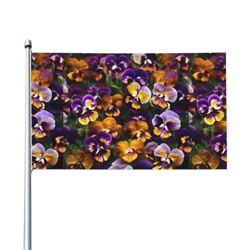 Stiefmütterchen Perfektion Druck Outdoor-Flagge für Terrasse, Rasen, Party-Dekoration, zeigen Sie stolz Ihren Stil von FKGKDF