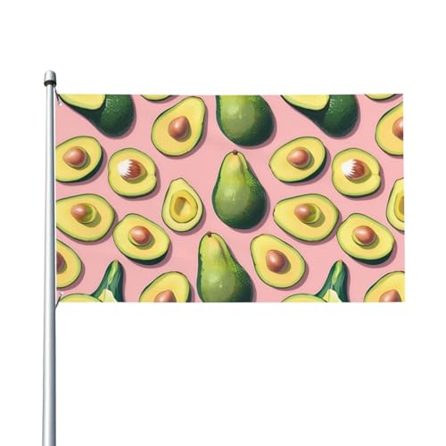 Viele Avocado-Bilder drucken Outdoor-Flagge, für Terrasse, Rasen, Party-Dekoration, zeigen Sie stolz Ihren Stil von FKGKDF