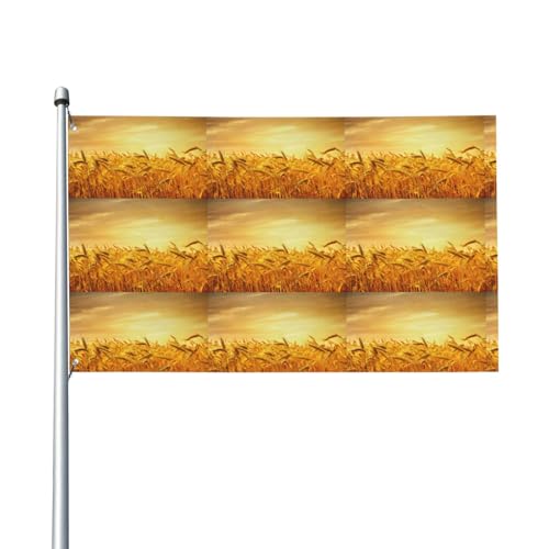 Weizenfelddruck Outdoor-Flagge, für Terrasse, Rasen, Party-Dekoration, zeigen Sie stolz Ihren Stil von FKGKDF