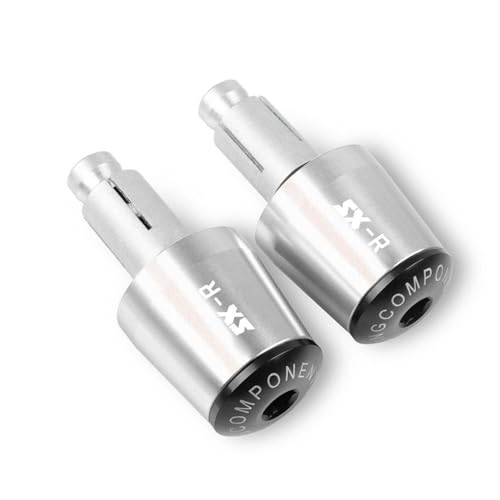 FKGNQS Für Aprilia SXR 50 SXR 160 SXR50 SXR160 2014-2021 2019 2020 Motorrad Zubehör Lenker Kappen Griff Bar Griffe Enden Stecker (Color : Argent) von FKGNQS