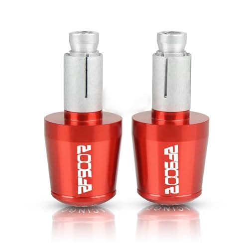FKGNQS Für Suzuki RF900R 1994-1999 RF900 900R 1995 1996 1997 1998 RF 900 R Motorrad Griff Bar End Gewicht Lenker Griffe Stecker Kappen (Color : Rosso) von FKGNQS