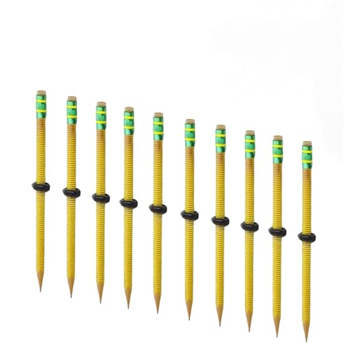 FKGQWZETK Gewindestift zum Stressabbau – Fokusstift mit Gleitmutter, Linderung von ADHS/Angstzuständen, leise sensorische Stimulation, universell für Kinder und Erwachsene (10 Stück) von FKGQWZETK