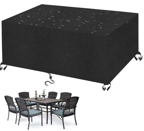 FKKJPJ 2 Sitzer Gartenbank Schutzhülle mit Seitliche Spanngurte,200x80x100cm Outdoor Sofa Abdeckung Winddicht für Gartenmöbel Gartensofa von FKKJPJ