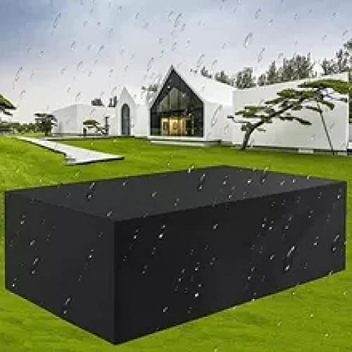 FKKJPJ Gartenbank Abdeckung, Abdeckung für Gartenmöbel,200x130x100cm Rechteckig Schwerlast 600D Oxford Gewebe, Wasserdicht, Winterfest Abdeckplane Schutzhülle von FKKJPJ