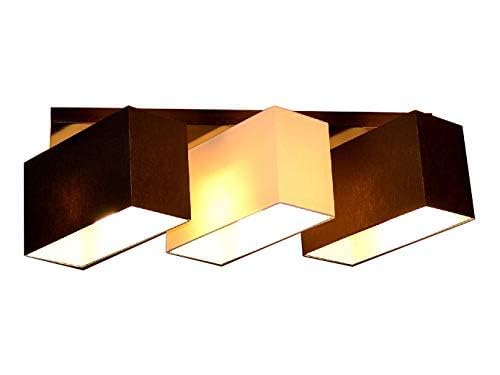 Deckenlampe Deckenleuchte Milano B3D Lampe Leuchte 3 flammig verschiedene Varianten (Braun-Creme-Braun) von FKL DESIGN Home Deco