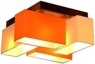 FKL DESIGN Home Deco Deckenlampe Deckenleuchte Milano B4D Lampe Leuchte 4 flammig verschiedene Varianten (Creme-Orange) von FKL DESIGN Home Deco