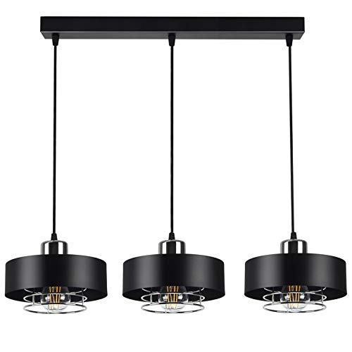 FKL DESIGN Home Deco Deckenlampe Pendellampe Hängelampe Wandlampe Leuchte Pendelleuchte VIGO II Schwarz Lampe aus Serie 754 (Hängelampe 754-BC3) von FKL DESIGN Home Deco
