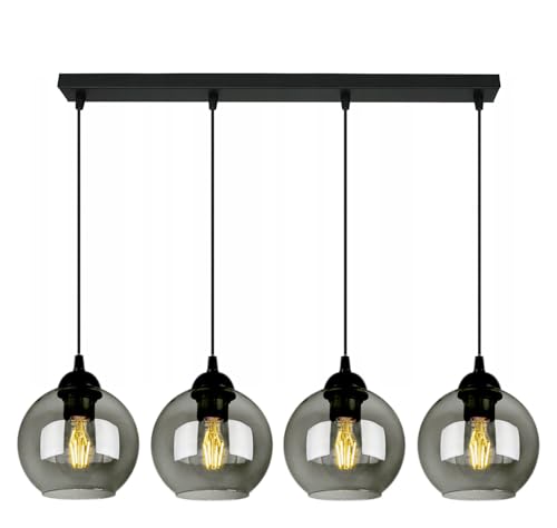 FKL DESIGN Home Deco Deckenlampe Pendellampe Hängelampe Wandlampe Tischlampe Leuchte Pendelleuchte Kugel Schwarz Grau Weiß Lampe aus Serie N100 verschiedene Varianten (BZ4) von FKL DESIGN Home Deco