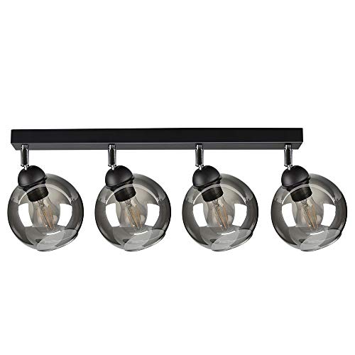 FKL DESIGN Home Deco Deckenlampe Pendellampe Hängelampe Wandlampe Tischlampe Leuchte Pendelleuchte Kugel Schwarz Grau Weiß Lampe aus Serie 830 verschiedene Varianten (830-BG4) von FKL DESIGN Home Deco