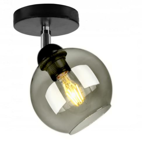 FKL DESIGN Home Deco Deckenlampe Pendellampe Hängelampe Wandlampe Tischlampe Leuchte Pendelleuchte Kugel Schwarz Grau Weiß Lampe aus Serie N100 verschiedene Varianten (N100-EG1) von FKL DESIGN Home Deco