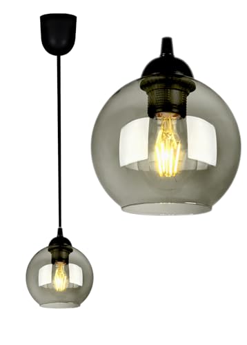 FKL DESIGN Home Deco Deckenlampe Pendellampe Hängelampe Wandlampe Tischlampe Leuchte Pendelleuchte Kugel Schwarz Grau Weiß Lampe aus Serie N100 verschiedene Varianten (Z1) von FKL DESIGN Home Deco