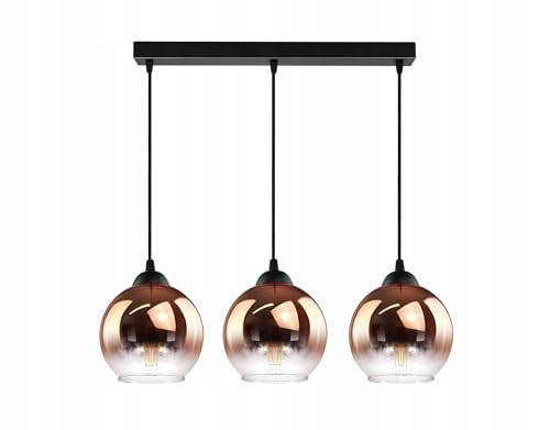 FKL DESIGN Home Deco Deckenlampe Pendellampe Hängelampe Wandlampe Tischlampe Leuchte Pendelleuchte Kugel Schwarz Kupfer Transparent 840 FKL DESIGN Home Deco Deckenlampe Pendellampe Hängelampe Wandlampe Tischlampe Leuchte Pendelleuchte Kugel Schwarz Kupfer Transparent 840 von FKL DESIGN Home Deco