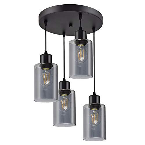 FKL DESIGN Home Deco Deckenlampe Pendellampe Hängelampe Wandlampe Tischlampe Leuchte Pendelleuchte Schwarz Deckenleuchte verschiedene Varianten Lampe aus Serie 860 (Hängelampe 860-EZ4) von FKL DESIGN Home Deco