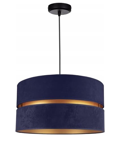 FKL DESIGN Home Deco Hängelampe Pendellampe Dunkelblau Beleuchtung 1-flamming E27 Hängeleuchte Pendelleuchte aus Serie N134 (N134-DB) von FKL DESIGN Home Deco