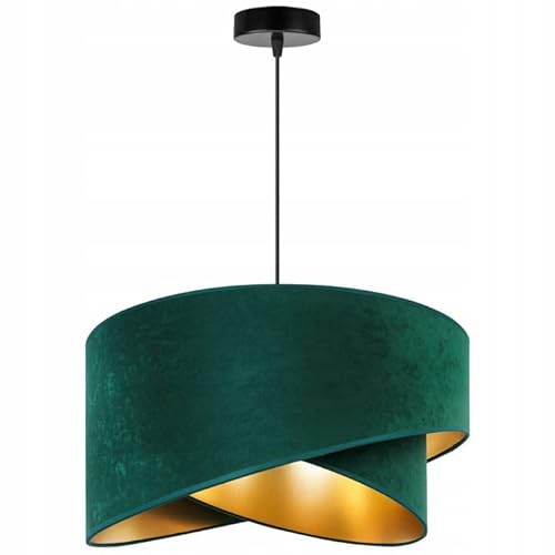 FKL DESIGN Home Deco Hängelampe Pendellampe Deckenlampe Weiß Gelb Schwarz Grün Beleuchtung Hängeleuchte Pendelleuchte aus Serie 2355 (Grün) von FKL DESIGN Home Deco