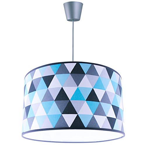 FKL DESIGN Home Deco Hängeleuchte Hängelampe Pendelleuchte schöne Lampe Leuchte Modern Schwarz Grau Weiß rund E27 ABH1L ABH1L (Schwarz-Transparent) von FKL DESIGN Home Deco