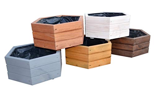 FKL DESIGN Home Deco NEU Pflanzkasten aus Holz TOP Pflanzkübel Garten Terrasse fertig montiert D5 Eiche von FKL DESIGN Home Deco