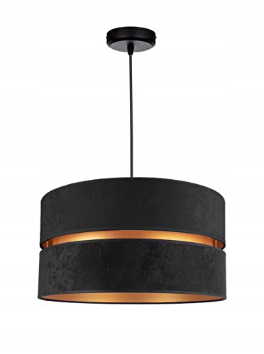 FKL DESIGN Home Deco – Pendelleuchte Esstisch – Hängeleuchten & Pendelleuchten – Deckenlampe Hängend – Lampenschirm Hängelampe- Esszimmerlampe - Wohnzimmer - Küchenlampe - (Schwarz), TAD34 von FKL DESIGN Home Deco