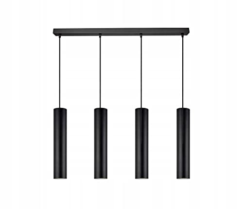 FKL DESIGN Home Deco – Pendelleuchte Esstisch – Hängeleuchten & Pendelleuchten – Deckenlampe Hängend - Wohnzimmer - Küchenlampe - Beleuchtung Weiß Gelb - (Schwarz), Serie 955 von FKL DESIGN Home Deco