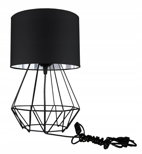 FKL DESIGN Home Deco Tischlampe Tischleuchte Nachttischlampe Designerleuchte Schwarz Leuchte Lampe Schreibtischlampe aus Serie TAD30-N1 von FKL DESIGN Home Deco