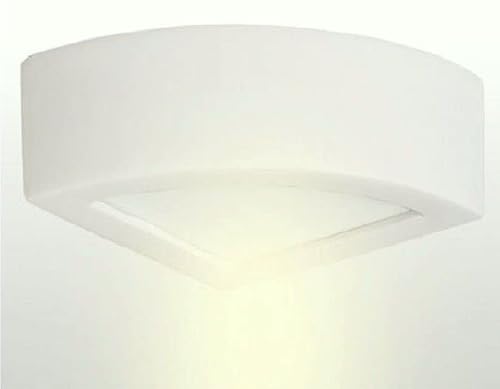 FKL DESIGN Home Deco Wandlampe Keramik Wandleuchte Lampe Leuchte Gips weiß (1002) von FKL DESIGN Home Deco