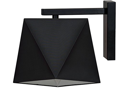 FKL DESIGN Home Deco Wandlampe schöne Wandleuchte Diamant W1 Stahl viele Farben Wandleuchter (Schwarz) von FKL DESIGN Home Deco