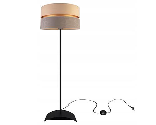 Stehlampe Wohnzimmer Gold Stehleuchte Standleuchte Design Modern E27 Fassung Leselampe Max. 60W Wohnzimmerlampe Bettlampe TAD40-P von FKL DESIGN Home Deco